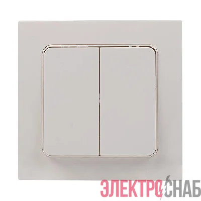 Выключатель 2-кл. Стокгольм 10А бел. PROxima EKF EXV10-023-10