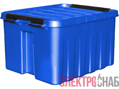 Ящик 210х170х135 мм с крышкой и клипсами синий Rox Box 3 Rox Box 3