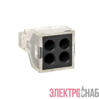 Клемма с пастой строительно-монтажная СМК 773-104 4-проводная 1.0-2.5кв.мм с пастой (уп.100шт) PROxima EKF plc-smk-104