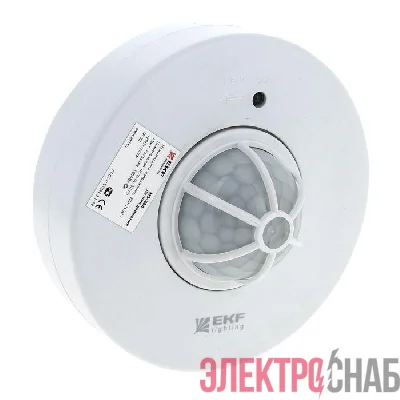 Датчик движения MS-28A (ДД) потолоч. 1200Вт 360град. до 6м IP20 EKF dd-ms-28A