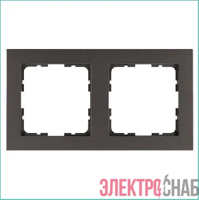 Рамка 2-м G-Classic мокко Jasmart G1002Z