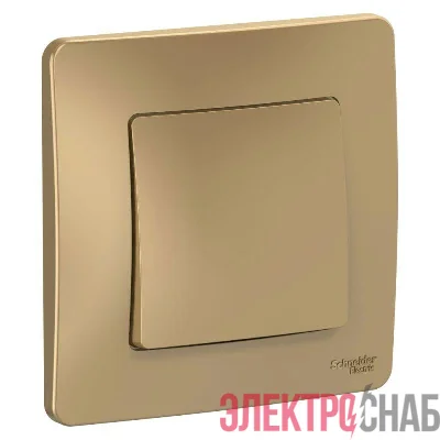 Переключатель проходной 1-кл. СП Blanca 10А IP20 (сх. 6) 250В титан SE BLNVS010604