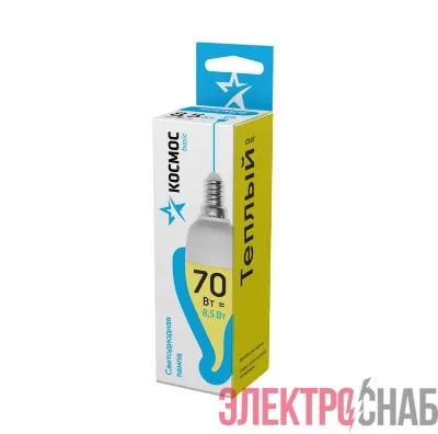 Лампа светодиодная CW 8.5Вт 220В E14 3000К Космос LkecLED8.5wCWE1430