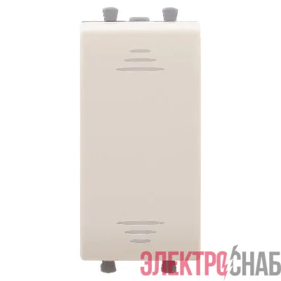 Переключатель модульный 1-кл. 1мод. Avanti "Ванильная дымка" 16А IP20 беж. DKC 4405111