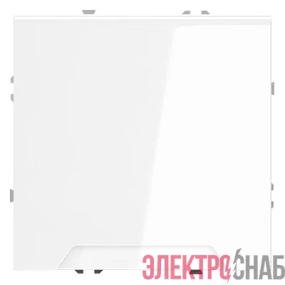 Розетка 1-м СП S70 16А с заземл. защ. шторки + крышка механизм бел. глянцевый Voltum VLS040301