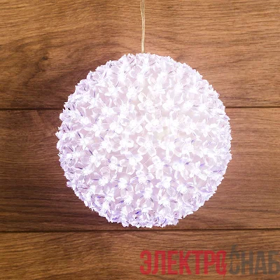 Шар светодиод. d20см 200LED 13Вт 220В IP20 бел. NEON-NIGHT 501-606