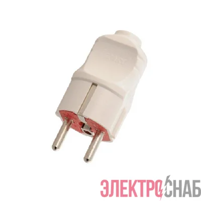 Вилка Accessories с заземл. UPS бел. LEZARD 715-0501-605