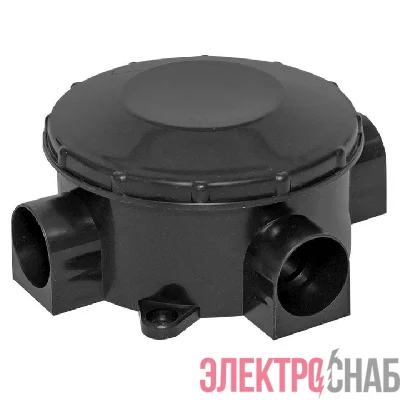 Коробка распаячная КМР-040-040б трехрожковая 70х35 черн. PROxima EKF plc-kmr-040-040b
