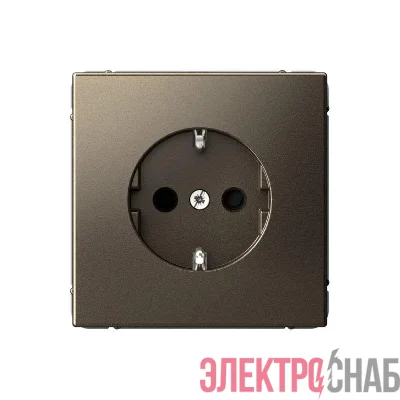 Розетка ArtGallery 16А с заземл. защ. шторки механизм мокко SE GAL000645