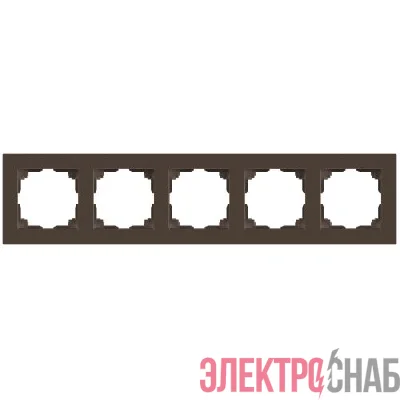 Рамка 5-м СП Accent 6-505-08 бронза Intro Б0063735