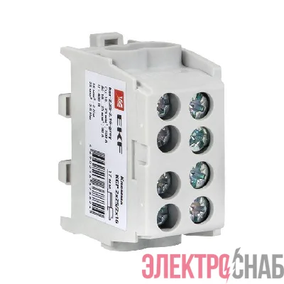 Клемма распределительная КСР с двойным винтом 2х25/2х16 сер. PROxima EKF ksr-2.25-2.16-grey