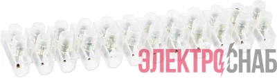 Колодка клеммная 1х4кв.мм 12 пар NTB-UPE-S12-3/WH полиэтилен бел. NAVIGATOR 71001