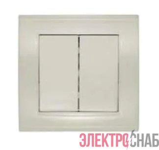 Выключатель 2-кл. СП Бриллиант 10А IP20 сл. кость UNIVersal 7948622