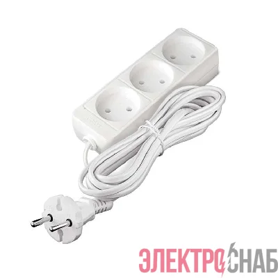 Удлинитель 3х5м без заземл. 6А IP20 1.3кВт ШВВП Союз 481S-0305