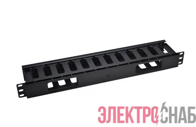 Органайзер кабельный 19дюйм 1U с крышкой TOKOV ELECTRIC TKE-CM-1U-PC