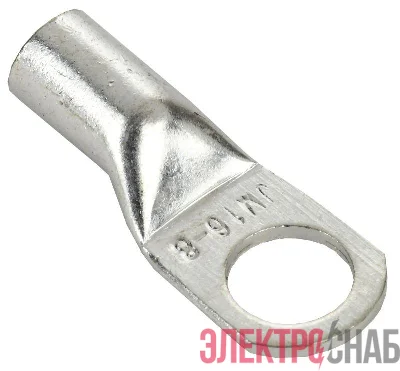 Наконечник медный луженый JGA-16-8 (ТМЛ) (уп.5шт) IEK UNP10-31-O-016-008-05