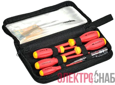 Набор отверток диэлектрических K3 (6 предметов) ARMA2L 3 IEK A2L3-NS30-K3-06