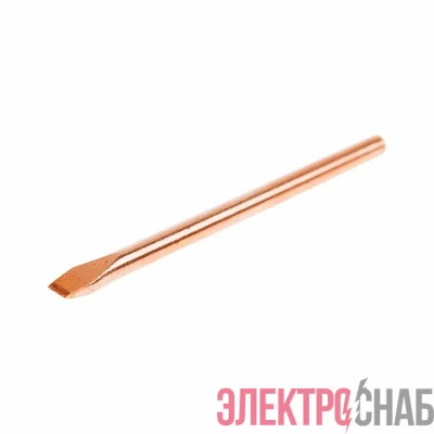 Жало медное d3.8 для паяльников 25Вт (тип: клин) Rexant 12-9941