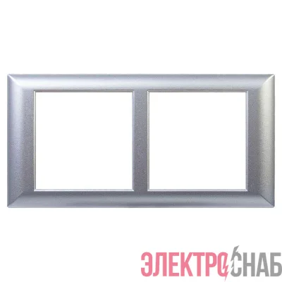 Рамка-суппорт 4мод. Avanti для In-liner Front серебристый металлик DKC 4404914