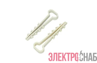Дюбель-хомут 5-10 для плоского кабеля бел. (уп.100 шт) PROCONNECT 07-4611