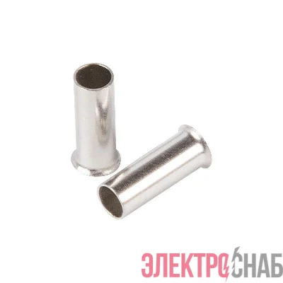 Наконечник штыревой втулочный (НШВ L-6мм) 0.75кв.мм (EN75.6) REXANT 08-0802