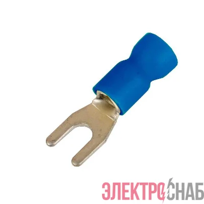 Наконечник вилочный с изолир.фланцем ПВХ легкий ввод жилы 1.5-2.5кв.мм М4 d4.3мм (НВИ) (уп.100шт) DKC 2B14P-EE-PVC