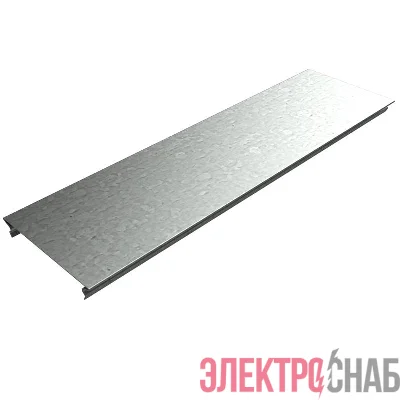 Крышка для лотка осн.400 L3000 сталь 0.7мм KL400х3000 оцинк. КМ LO0551
