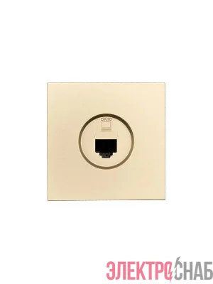 Розетка компьютерная 1-мест. СП ZIMA IP20 зол. LEZARD 704-3688-140