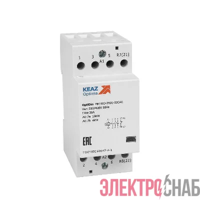 Контактор модульный OptiDin MK-100-2522-230AC КЭАЗ 321155