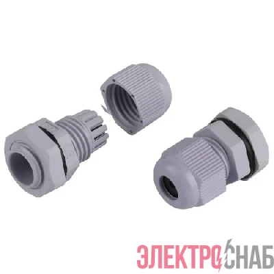 Ввод кабельный (сальник) PG 7 d3-6.5мм (d отверст. 13мм) IP54 (уп.20шт) Эра Б0065175