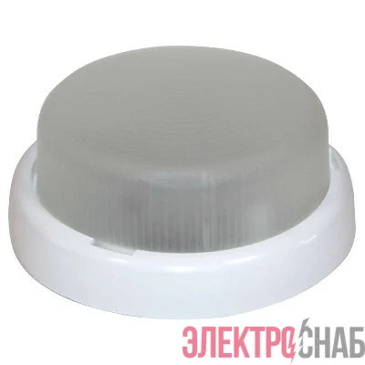 Светильник ДБО "Раунд 200" LED 9Вт 5000К IP44 мат. (груп. упак.) Элетех 1030450282