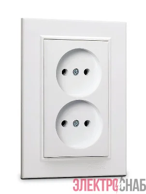 Розетка 2-я б/з СП Karea 16А IP20 бел. Makel 56001017