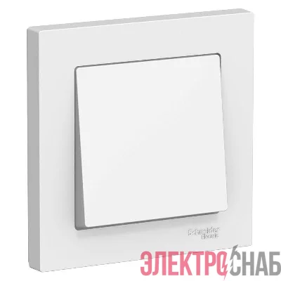 Выключатель 1-кл. СП AtlasDesign 10А IP20 (сх. 1) 10AX в сборе бел. SE ATN000112