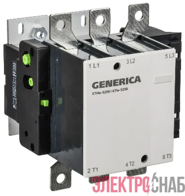 Контактор КТИе-5250 250А 230В/АС3 GENERICA KKTE50-250-230-10
