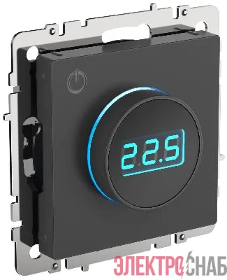 Термостат электронный с индик. BRITE СП IP20 ТС10-1-БрГ механизм графит IEK BR-RT11-K53