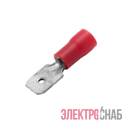 Наконечник изол. "вилка" 0.25-1.5кв.мм А=4.8х0.8мм кр. (уп.100шт) DKC 2A32P