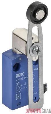Выключатель концевой C6N-108 рег. рычаг с рол. IP67 IEK KKV12-P108-1-67