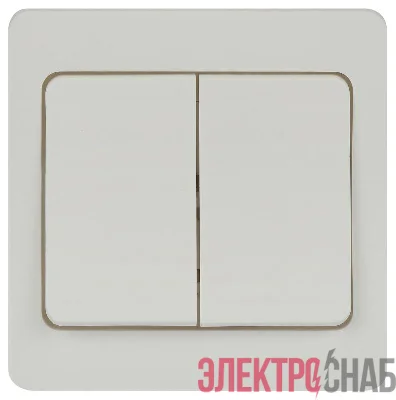Выключатель 2-кл. СП Style 7-104-01 10А 250В IP20 бел. Intro Б0060617