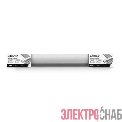 Светильник светодиодный герметичный транзитный ДСП-159Т 18Вт 6500К 125лм/Вт 2250лм 600х64х60мм IP65 NEOX 4690612048321