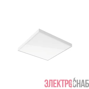 Светильник светодиодный BASIC 595х595х50 35Вт 4000К офисный встраив. накладной с опаловым рассеив. VARTON B1-A0-00070-01G02-2003540