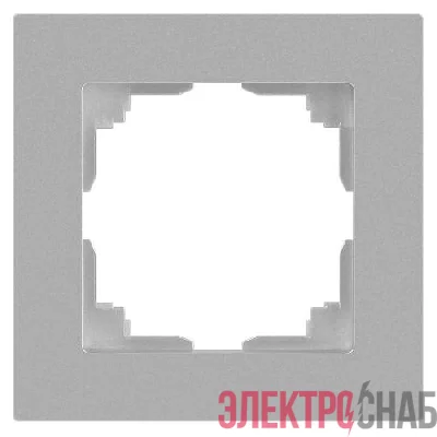 Рамка 1-м СП Accent 6-501-03 алюм. Intro Б0063742