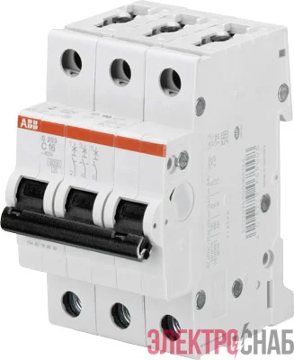 Выключатель автоматический модульный 3п C 10А 10кА S203M C10 ABB 2CDS273001R0104