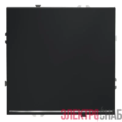 Переключатель проходной 1-кл. СП S70 10А с подсветкой механизм графит Voltum VLS010407