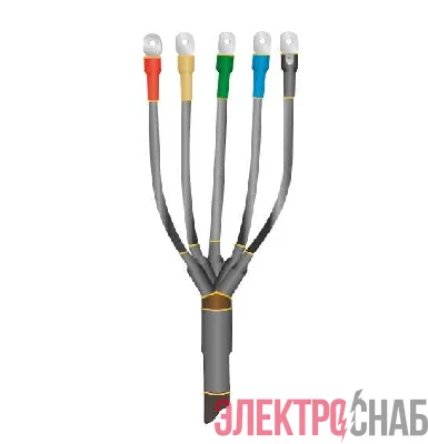 Муфта кабельная концевая универс. 1кВ 1ПКВ(Н)ТпНнг-LS-5х(150-240) с болтовыми наконечниками Нева-Транс Комплект 22040112
