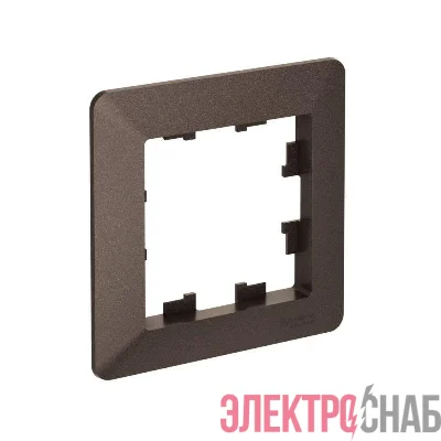 Рамка 1-м AtlasDesign Air мокко/дым. черн. SE ATN220601