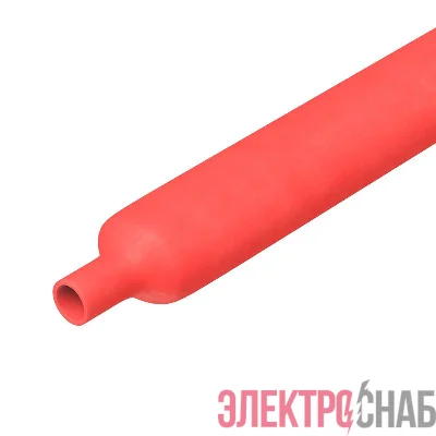 Трубка термоусаживаемая самозатухающая 24/8мм красн. 3:1 DKC TN3PC301240R