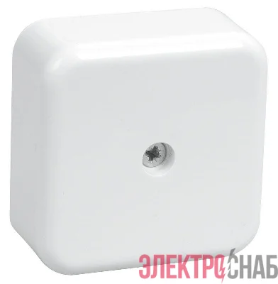 Коробка распаячная ОП 50х50х20 IP20 КМ41206-01 (4 клем. 3кв.мм) бел. IEK UKO10-050-050-020-K01