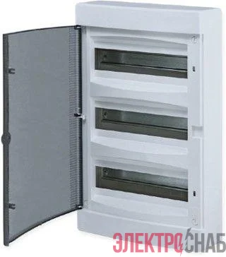Щит распределительный навесной Unix 3х12мод. IP41 прозр. дверь PROxima EKF ux-3x12-n