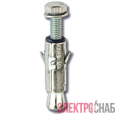 Анкер забивной М6 усил. с болтом (уп.40шт) DKC CM460645
