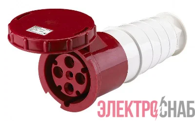 Розетка переносная 234 РП-102 63А 3P+PE 380В IP67 DEKraft 26016DEK